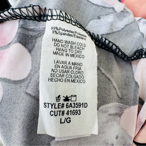 NWT Blue Jasmine Floral Black and Pink Dress - Picture 8 of 8